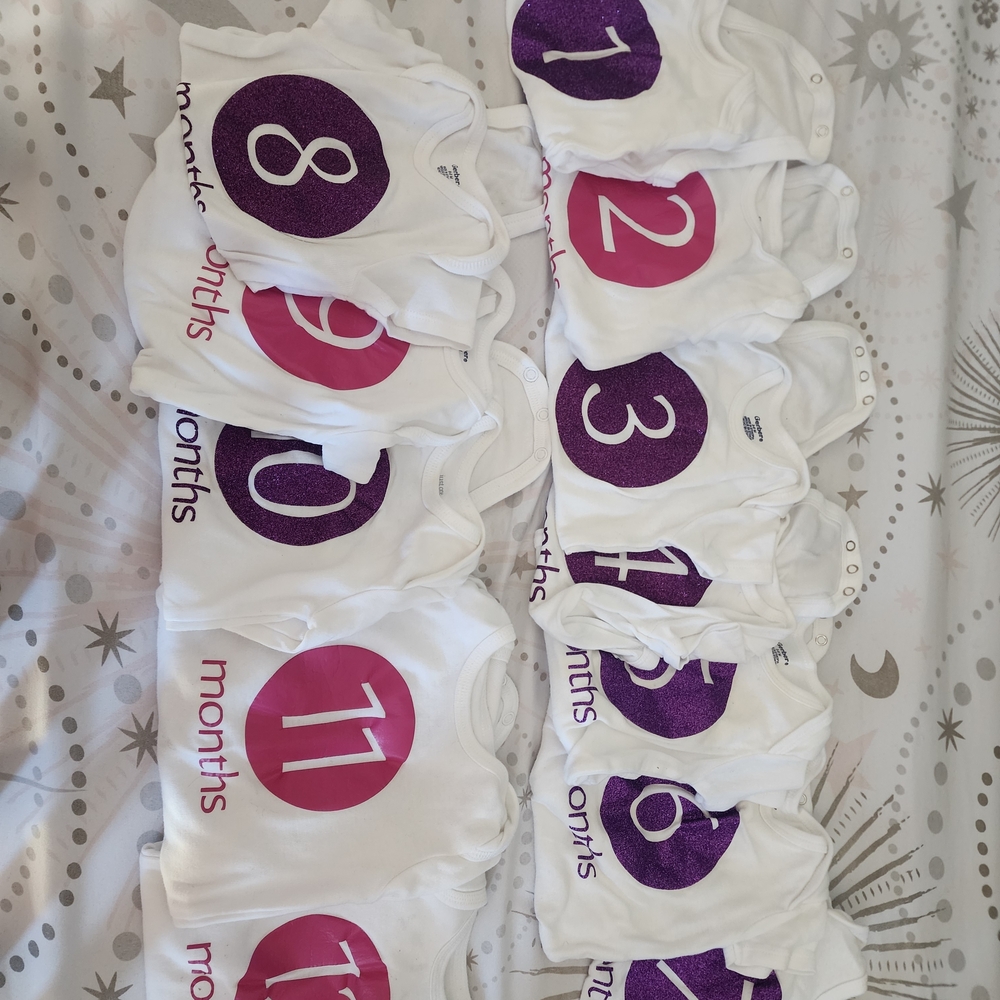 Baby Milestone Onesies Set